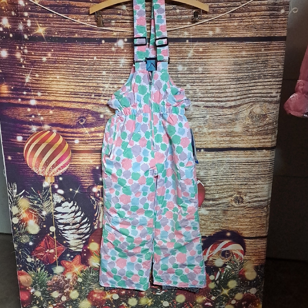NWT Iceburg Colorful Kids Snow Bib size 6-6x